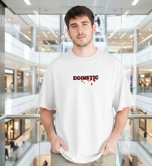 EGOISTIC “महबूबा” DESIGNER Rose Graphic Oversized Tee