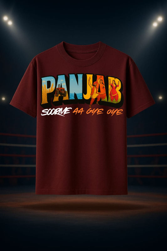 EGOISTIC PANJAB Soorme Tee – Desi Vibes Edition(OVERSIZED TEE)