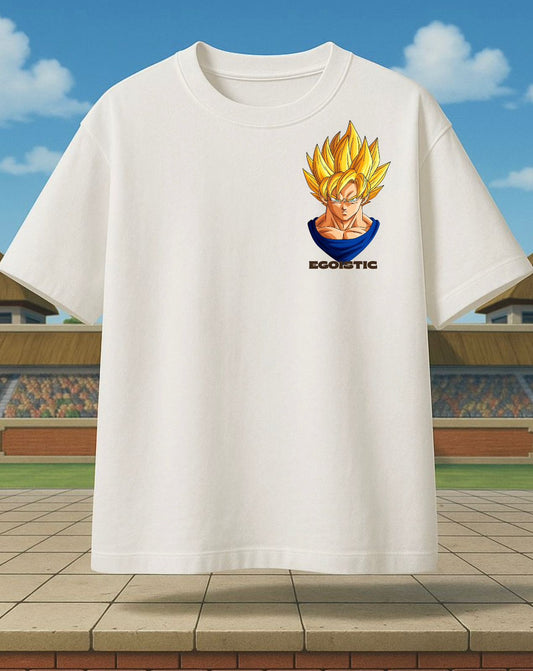 Egoistic “RAGE” Super Saiyan Oversized Graphic Tee