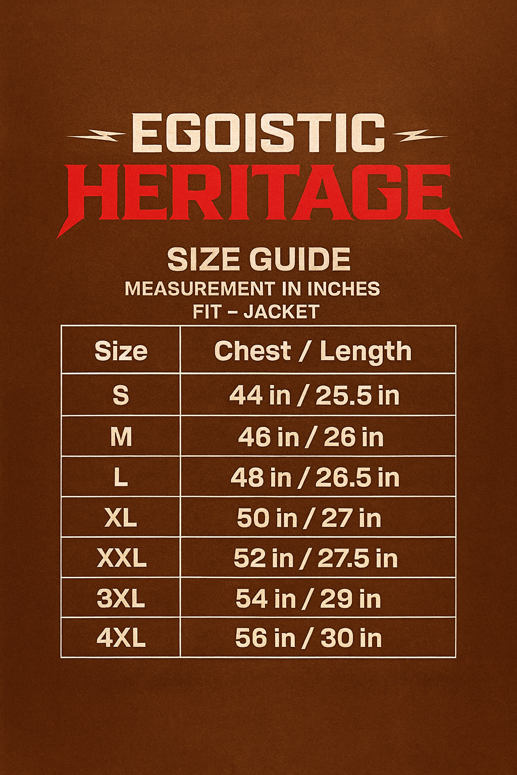 Egoistic- “HERITAGE” 100% LEATHER JACKET