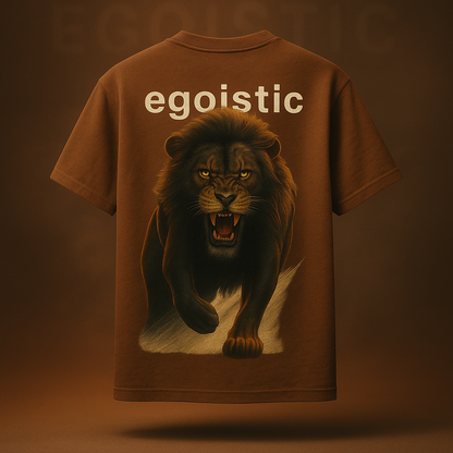 Roaring Egoistic Lion Oversized Tee