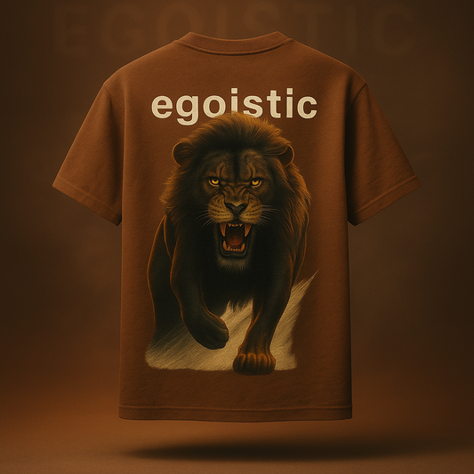 Roaring Egoistic Lion Oversized Tee