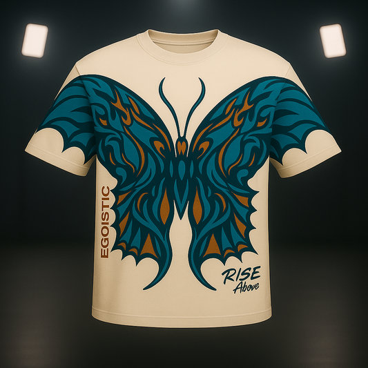 EGOISTIC “Rise Above” Butterfly Graphic Tee