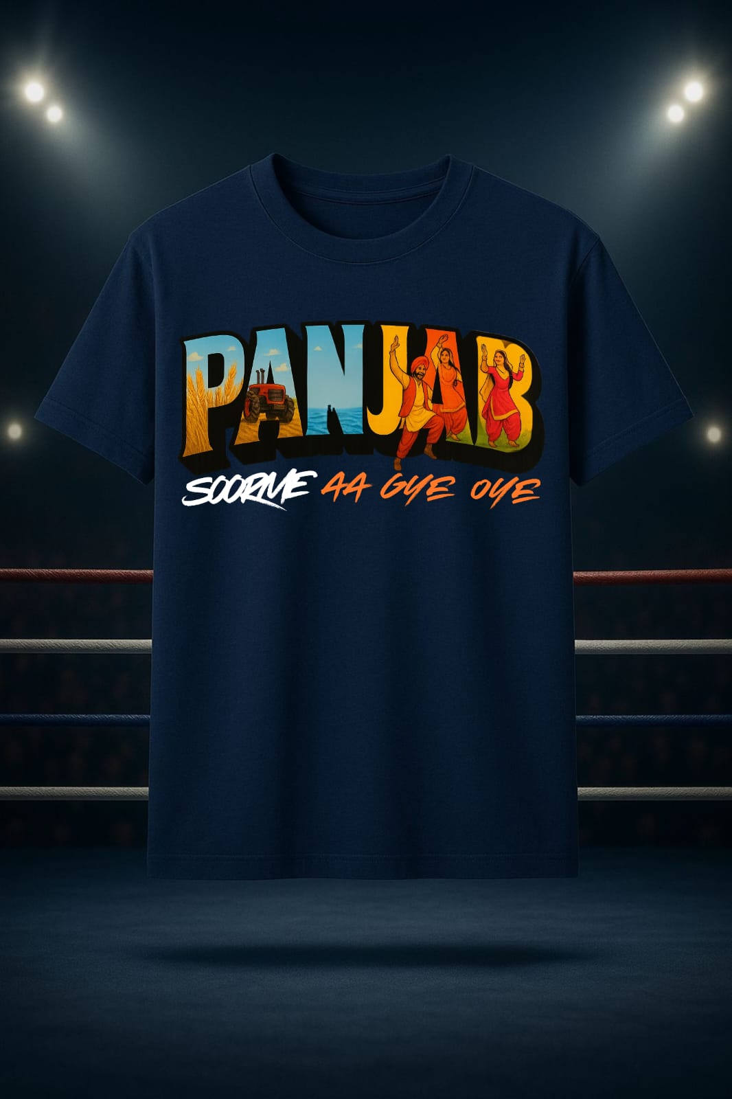 EGOISTIC PANJAB Soorme Tee – Desi Vibes Edition(OVERSIZED TEE)