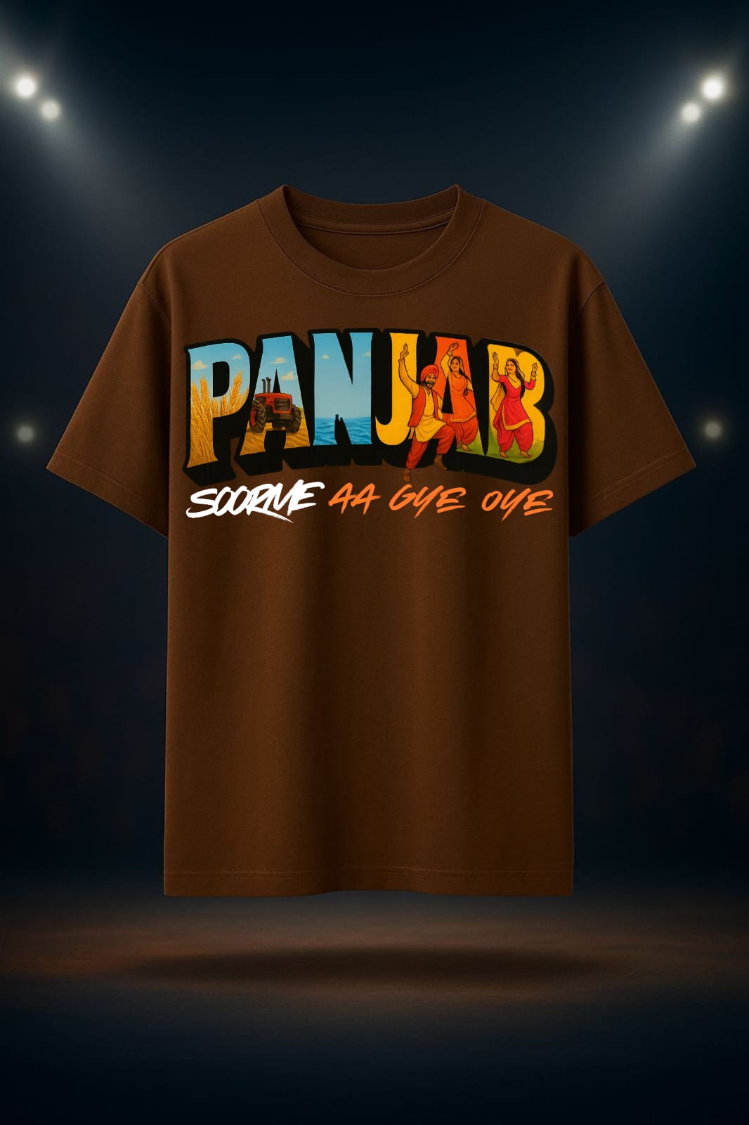 EGOISTIC PANJAB Soorme Tee – Desi Vibes Edition(OVERSIZED TEE)