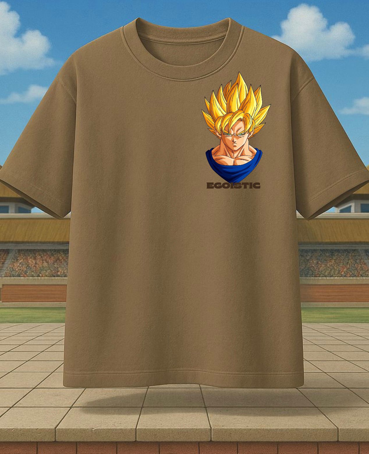 Egoistic “RAGE” Super Saiyan Oversized Graphic Tee