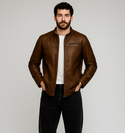 “MAVERICK” 100% LEATHER JACKET