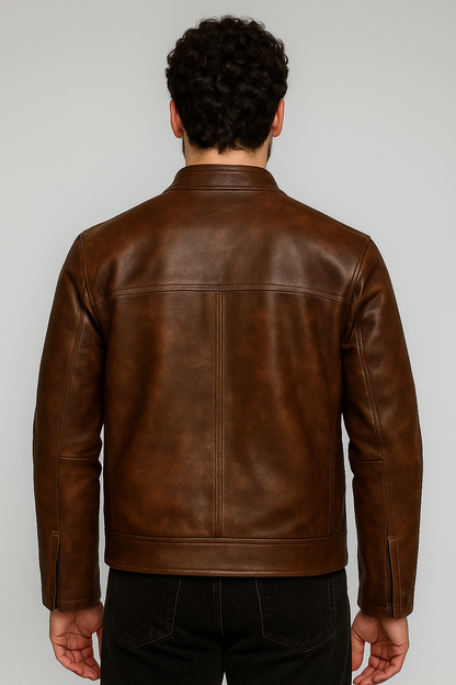 “MAVERICK” 100% LEATHER JACKET