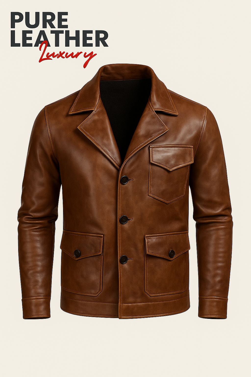 “Dominion” 100% Leather Jacket by EGOISTIC