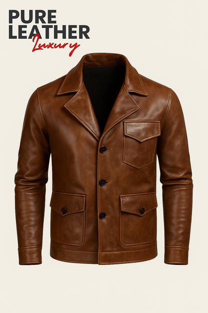 “Dominion” 100% Leather Jacket by EGOISTIC