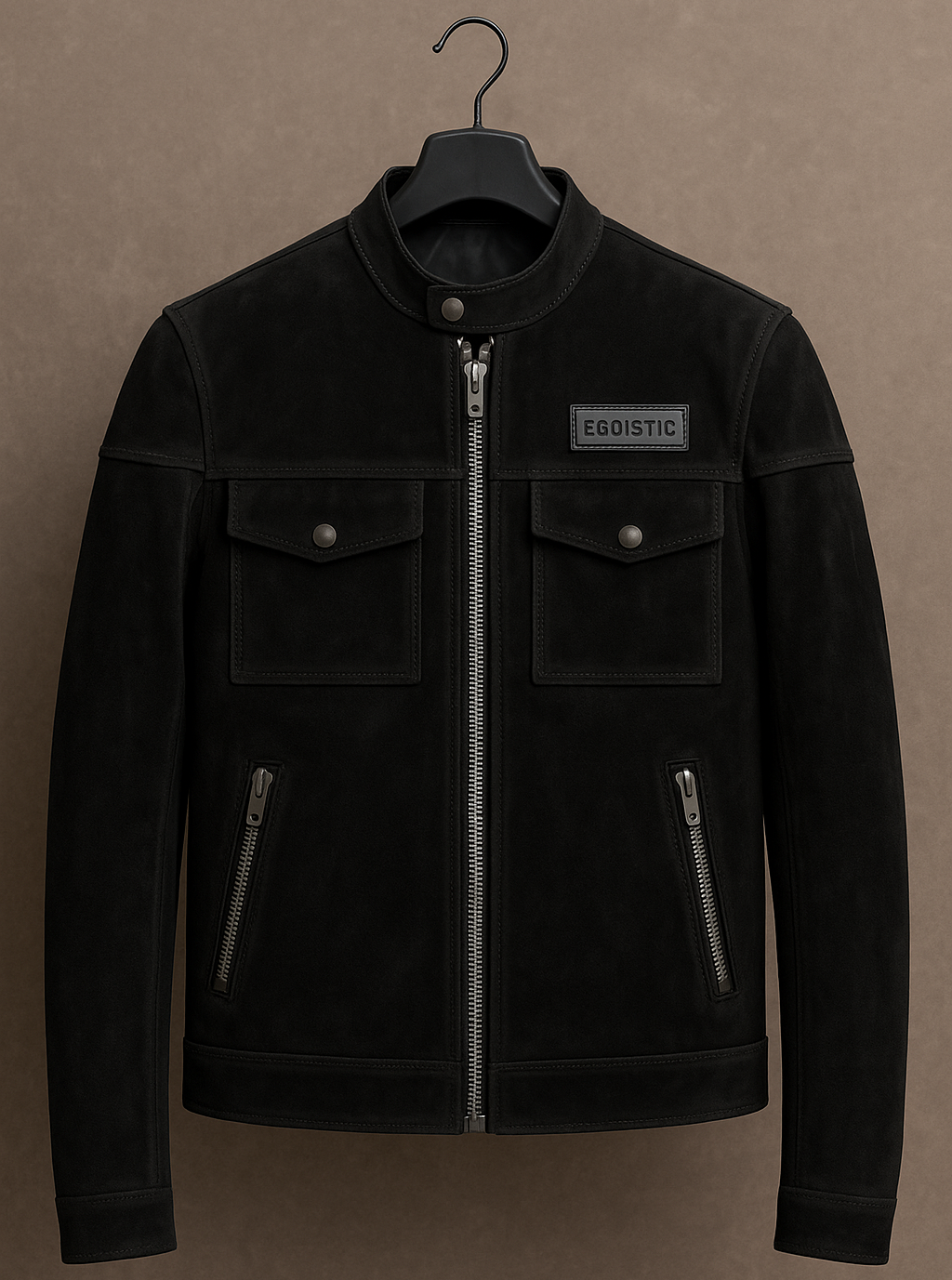 EGOISTIC – “DARK KNIGHT” 100% Suede leather Jacket