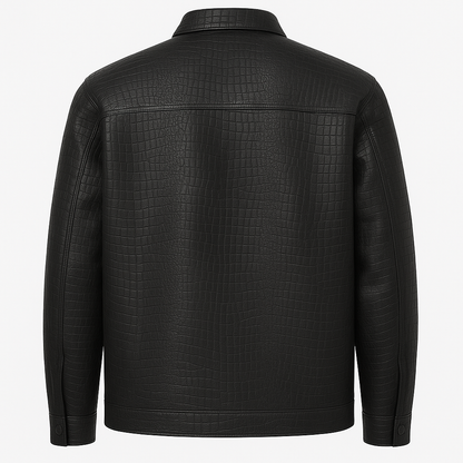 Egoistic “CROCO MAVEN” 100% leather Shacket