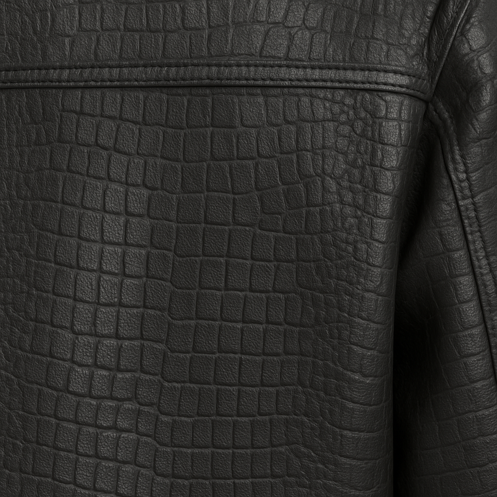Egoistic “CROCO MAVEN” 100% leather Shacket