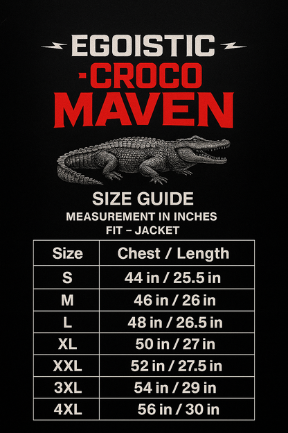 Egoistic “CROCO MAVEN” 100% leather Shacket