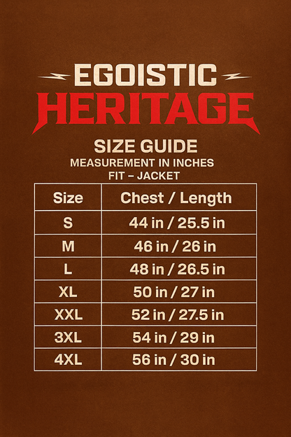 Egoistic- “HERITAGE” 100% LEATHER JACKET