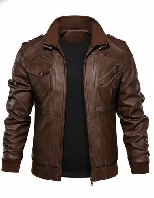 EGOISTIC – “FAUX DOMINION” 100% leather Jacket