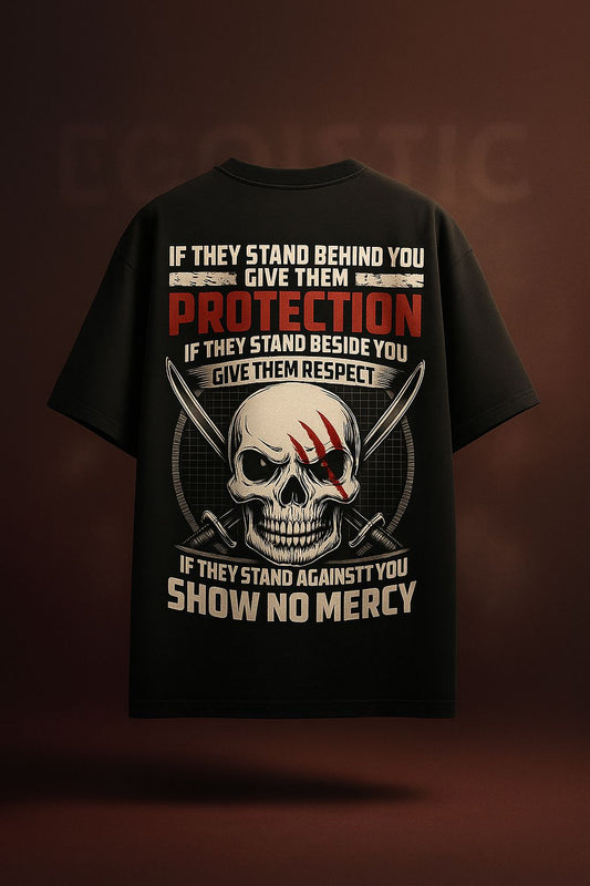 No Mercy Skull Oversized T-Shirt